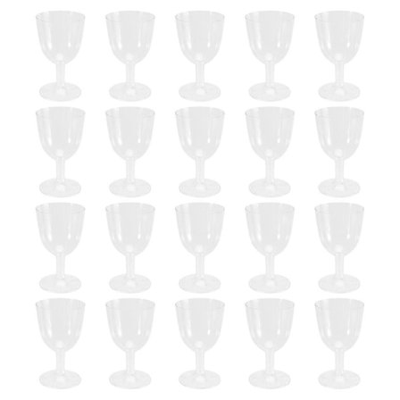 Klar Plast Vin Glass Resirkulerbar - Knusesikker Vinbeger - & Gjenbrukbare Kopper for Cham