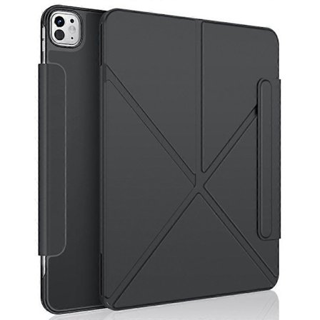 XUNDD XDD-0014 Fodral för iPad Pro 13 (2024) Multi-Vinkel Ställ Smart Tablet Skydd med Pennhållare