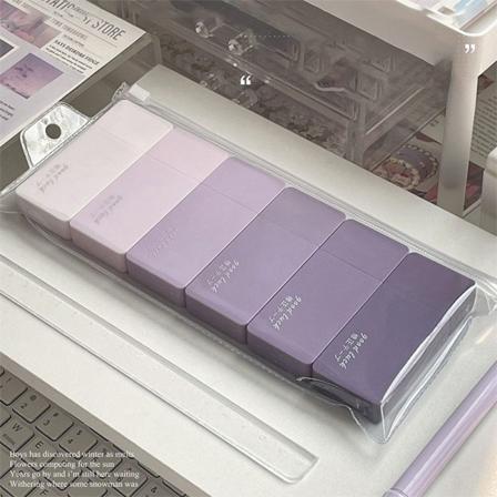 6 STK/sett Korreksjonstape Gradient Color Series LILLA Purple