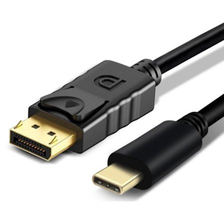 2 Meter USB-C till DisplayPort Kabel Svart