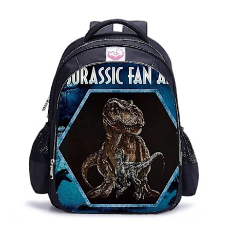 Dinosaurie-ryggsäck, 3D-djur-ryggsäck, skolväska för pojkar, ryggsäck (S)