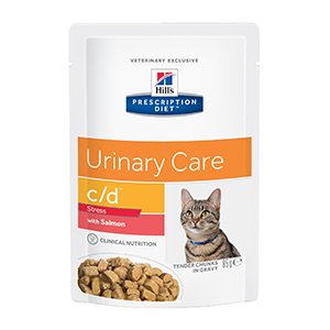 Hills PD c/d Feline, Urinary Stress, Salmon, 12x85g