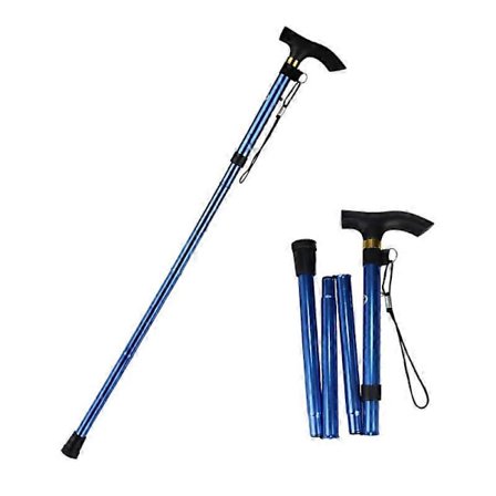 Kokoontaitettava kävelykeppi, kokoontaitettava keppi, kävelykeppi, liukumaton ja mukava js