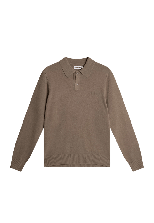 J.Lindeberg Edgar Knitted Wool Polo Tröjor Herr Grå S