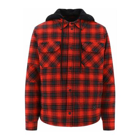 Off White Padded Shirt Style Jacket , Rood , Heren , Maat: M