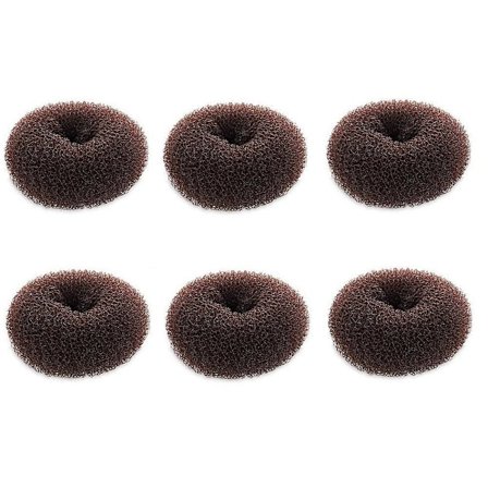 Ekstra Lille Hårbolle-Maker Til Børn, 6 Stk Chignon Hår Donut Sok Bolde Form Til Piger, Mini Hår Donut Former