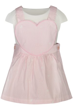 Guess Jeans Body Maniche Corte Bambina Rosa