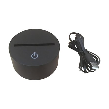 Led nattljus balett dans 3d optisk lampa sängbord lampor sovrum