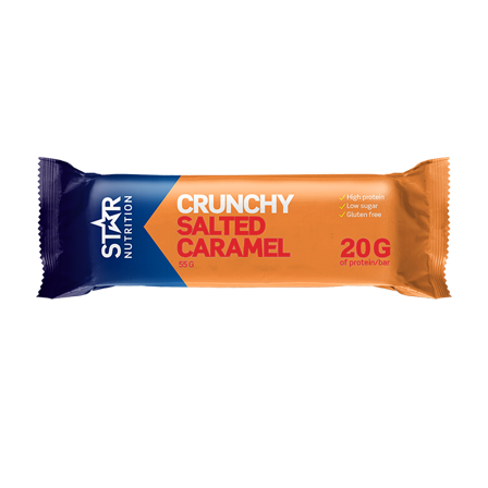 Proteinbars Star Nutrition Proteinbar 55 g, Salted Caramel - Bodyman.dk