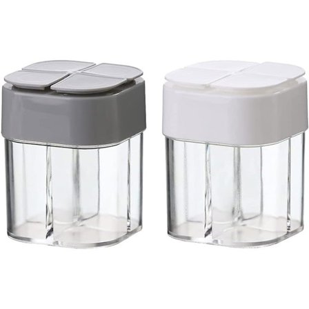 Doftdispenser med lock, 4 fack, transparent doftkruka