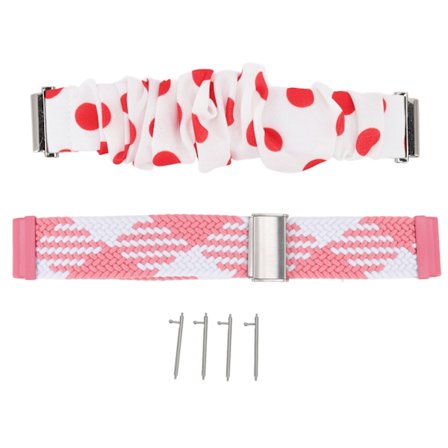 2 kpl kudottua ranneketta 4 jousipuikolla, säädettävä koko, hyvä joustavuus, hiuspanta, ranneke Fitbit Versalle