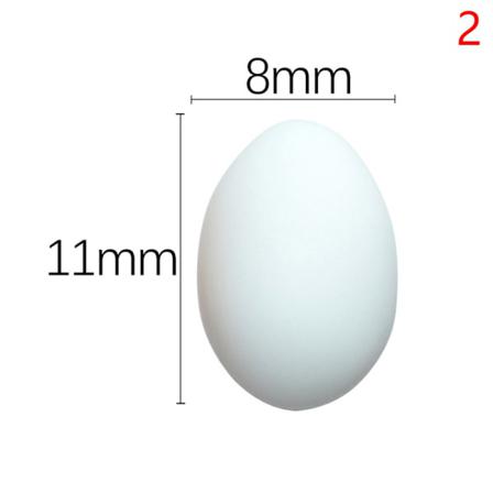 10x Simulation Mini Resin Små Ägg Ankaägg Vaktelägg Docka