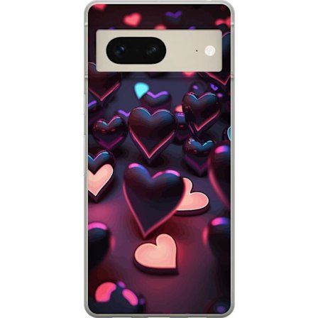 Kompatibel Mobilcover til Google Google Pixel 7 Midnatshjerter