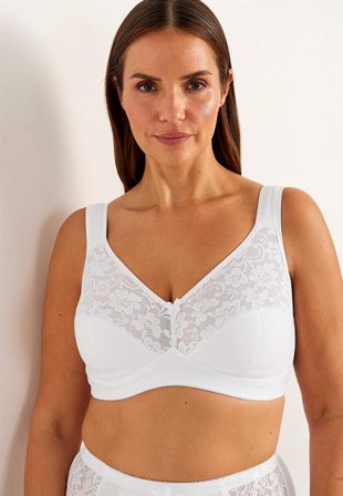Cellbes of Sweden - Bøjleløs blød bh Anna i hvid til damer i størrelse 90D