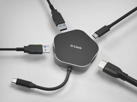 D-LINK DUB-M420 - dokkingstasjon - USB-C / Thunderbolt 3 - HDMI
