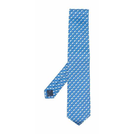 Salvatore Ferragamo - Slipsar - Blå - Herr - Storlek: One Size, Herr, Storlek: ONE SIZE