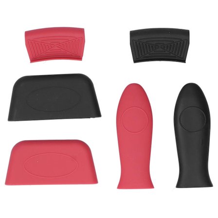 6-pak silikone grydelågsholdere, tyk anti-skoldningsbeskyttelse til køkkenredskaber