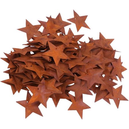 150 kpl Ruosteisia Metallitähtiä Koristeluun