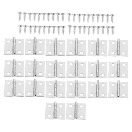 50stk Mini Vinkelhengsler Koffert Hengsel SØLV