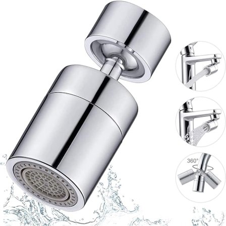 Køkkenhane Tuden, 360 Graders Rotation Dobbelt Tilstand Hane Belufter Anti-Splash Brise Spray Hane Anvendes Til Køkkenvask, Badeværelse (80 Graders 