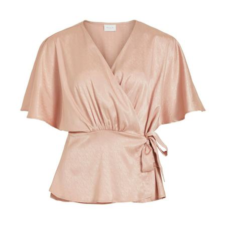 Vila, Vikini 3/4 TOP Roze, Dames, Maat:M