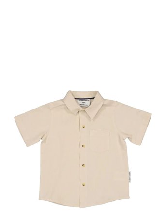 Geggamoja | Linen Shirt Blue | 134/140