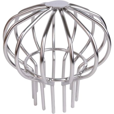 1 STK (3 tommer) 304 Rustfritt Stål Sluk Utendørs Tak Anti-Blokkeringshette Rund Gulvnett Deksel Drenering Gulv Lin