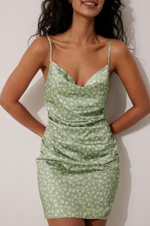 Lisa & Lena for NA-KD Robe mini drapée en cascade - Robes de fête - Flower - EU 40