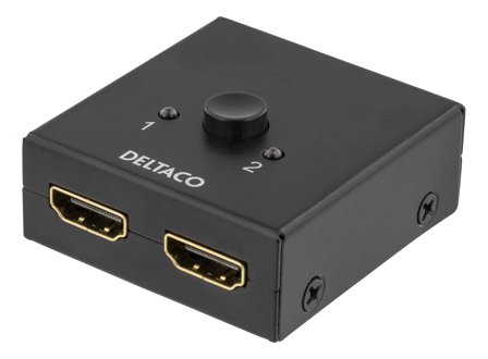 Deltaco PRIME HDMI-7017 - Video/audio switch - 2 x HDMI - stasjonær