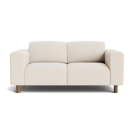Toledo 2-Sitzer-Sofa Loop Creme, Minimalistisch & Stilvoll, Komfortable Polsterung, Breite 172cm, Sitztiefe 56cm, Modernes Wohnzimmer-Möbel