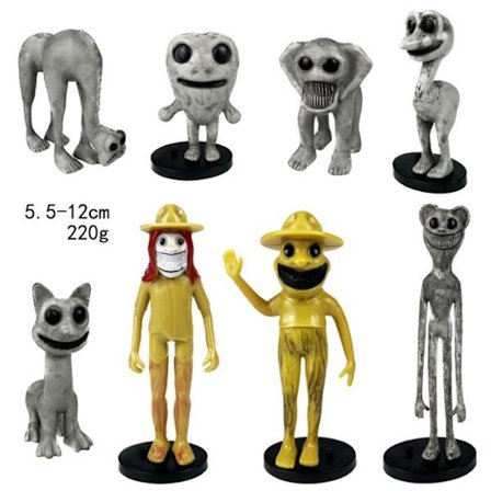6/8/12 st/set Zoonomaly Cartoon nimal Mini Figurer PVC Modelldocka Dekoration