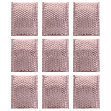 25 stk. Boblekonvolutter Posttaske Pude Boble Postpakker Boblepakning Wrap Forsendelse Tætning Postmand Golden 24X15CM