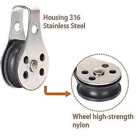 Skyvedørsrulle Henge Hjul Stille Skinne Hjul 8 Hjul Par