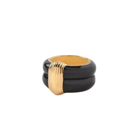 Aurélie Bidermann - Ringar - Svart - Dam - Storlek: 52 Mm, Dam, Storlek: 52 MM