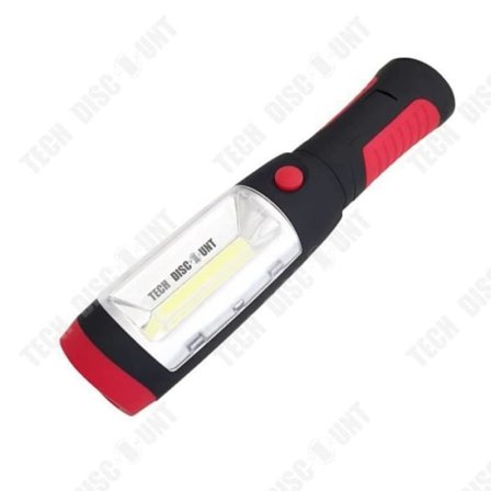 Campinglampa - TD - COB-projektor - Magnetisk fäste - Utomhusbelysning - Vit plast