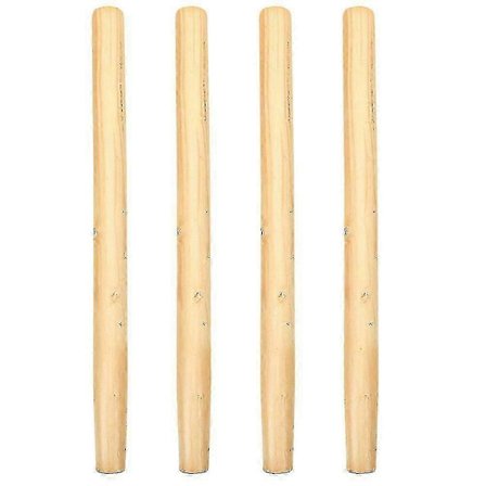 4 stk. trehåndtak Hardved Håndtak Hageverktøy Erstatning Trehåndtak