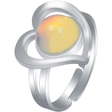 Fargerik humørring som kan endre farge, ringer med justerbar størrelse for jenter og gutter, barn