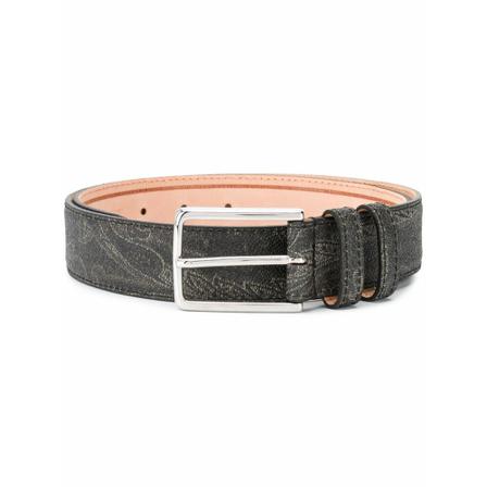 Etro, Belts Grijs, Heren, Maat:105 CM