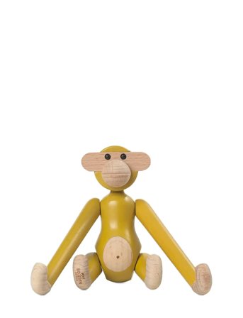 Kay Bojesen Monkey Mini Vintage Yellow - Yellow - 9.5 cm