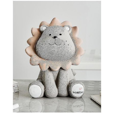 Stor Kreativ Lejon Spargris Rum Dekoration