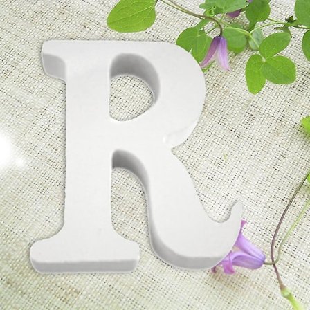 Tre Bokstaver Hvit Alfabet Bryllup Bursdag Fest Hjem Dekor B Q