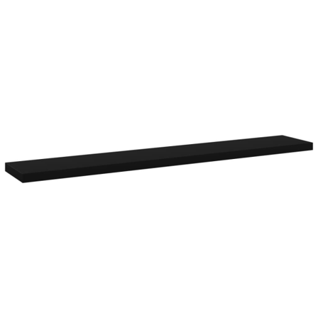 Vidaxl Hyllplan 4 St Svart 60x10x1,5 Cm Konstruerat Trä Svart