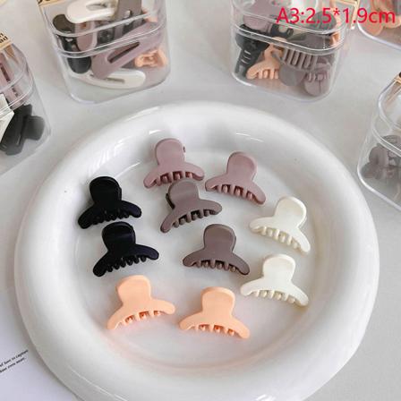 10st Lyxig Matt Plast Mini Hårklor Clips Baby Gilrs Swe
