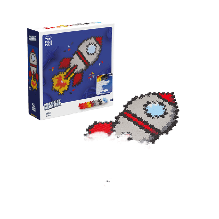 PLUS Puzzle By Number Rocket 500pcs Byggsatser Unisex ONESIZE