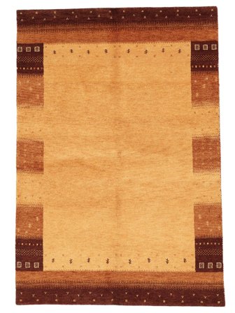Gabbeh Indiaas Fine Vloerkleed 164X238 Oranje/Donkerrood Wol, India