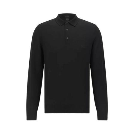 Hugo Boss, Long sleeve sweater Czarny, Mężczyzna, Rozmiar: M