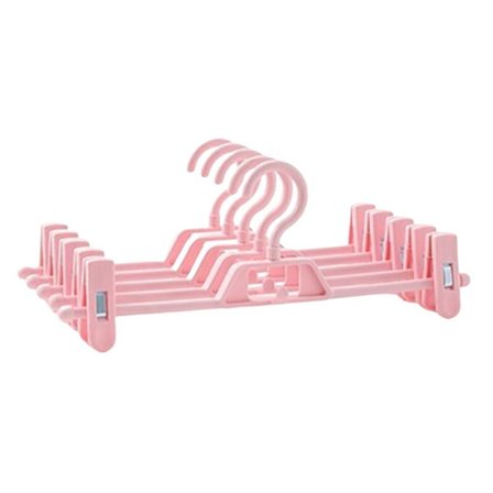 Justerbar plastik tøjstativ til bukser nederdel bh klemme klemme undertøj trusser bærbar bøjle tøj arrangør A