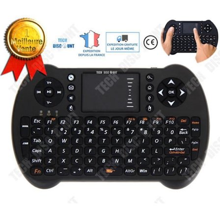 Trådlöst tangentbord - TD - Mini QWERTY-tangentbord - USB - Multifunktion - Svart