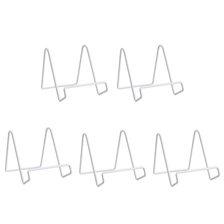 5 kpl Lautasteline Kehysteline VALKOINEN PIENI VALKOINEN