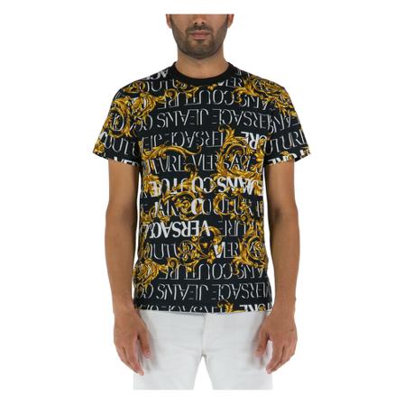 Versace Jeans Couture T-Shirts Sort, Herre, Størrelse: L